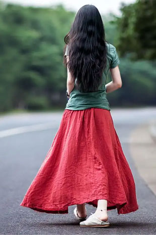 裙袂飘飘的梦-棉布长裙的幻想与期待